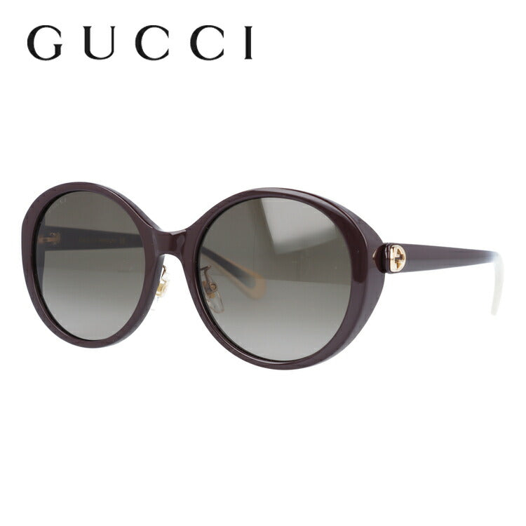 グッチ サングラス GUCCI GG0370SK 006 56サイズ ラウンド ユニセックス メンズ レディース イタリア製 インターロッキング GG ラッピング無料