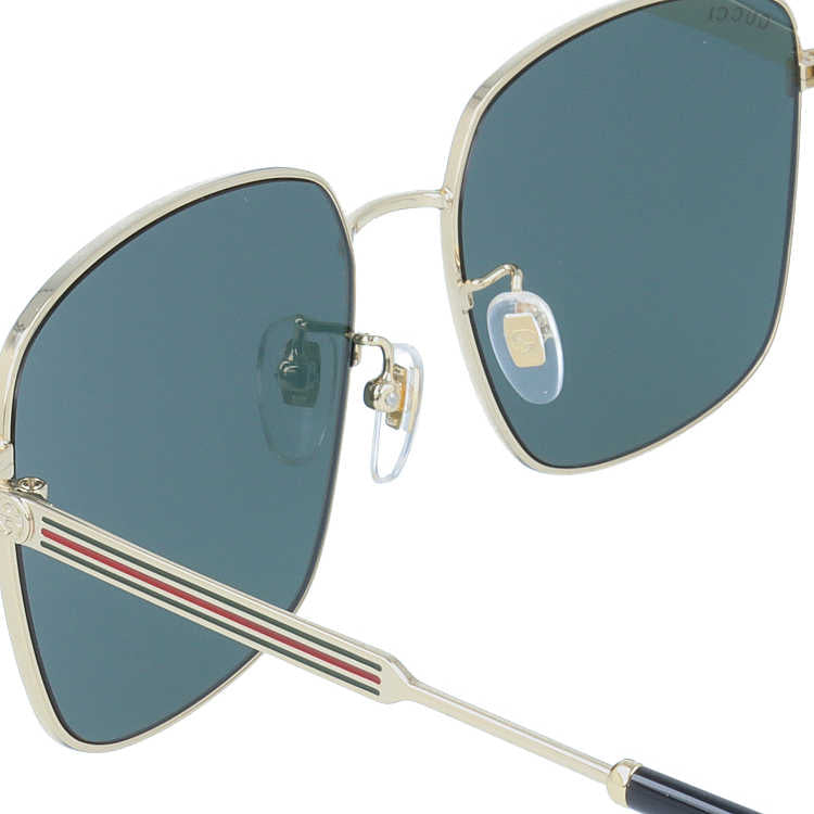 グッチ サングラス GUCCI GG0852SK 001 58サイズ スクエア 日本製 インターロッキング GG シェリーライン ブランド レディース メンズ メガネ アイウェア UVカット 紫外線カット UV対策 おしゃれ ギフト プレゼント 母の日 父の日 ラッピング無料