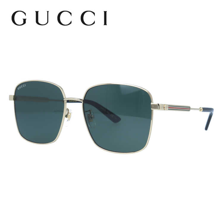 グッチ サングラス GUCCI GG0852SK 001 58サイズ スクエア 日本製 インターロッキング GG シェリーライン ブランド レディース メンズ メガネ アイウェア UVカット 紫外線カット UV対策 おしゃれ ギフト プレゼント 母の日 父の日 ラッピング無料