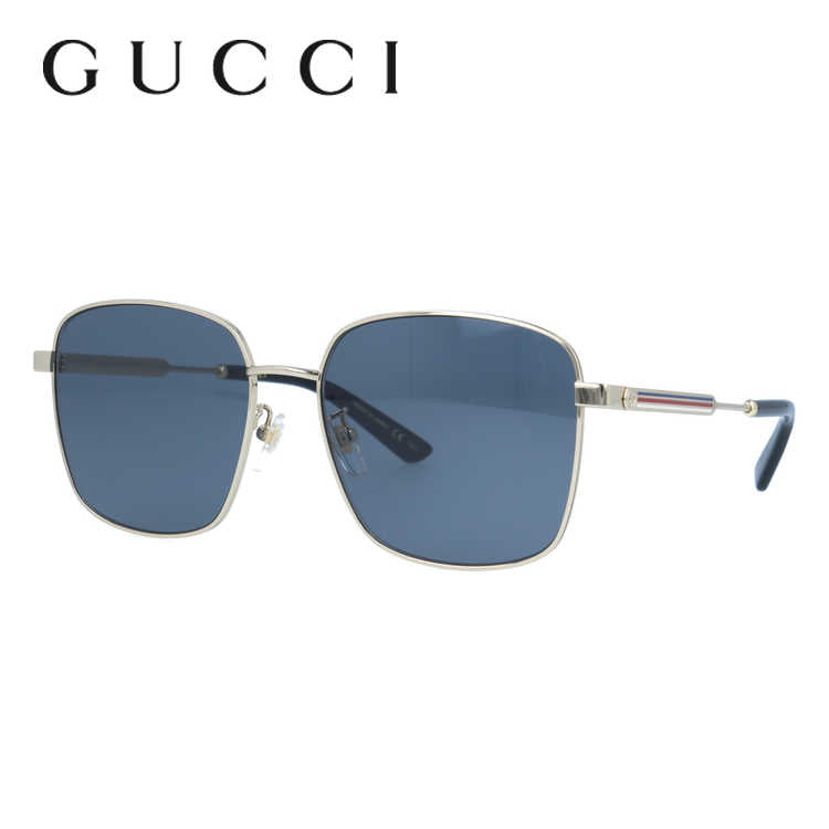 グッチ サングラス GUCCI GG0852SK 002 58サイズ スクエア 日本製 インターロッキング GG シェリーライン ブランド レディース メンズ メガネ アイウェア UVカット 紫外線カット UV対策 おしゃれ ギフト プレゼント 母の日 父の日 ラッピング無料