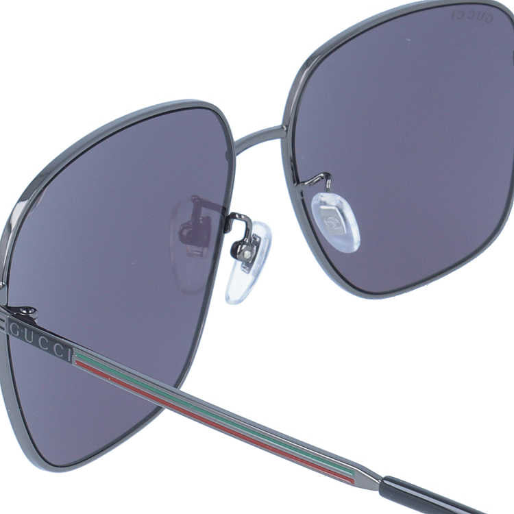 グッチ サングラス GUCCI GG0987SA 001 60サイズ スクエア 日本製 シェリーライン ブランド レディース メンズ メガネ アイウェア UVカット 紫外線カット UV対策 おしゃれ ギフト プレゼント 母の日 父の日 ラッピング無料
