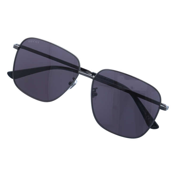 グッチ サングラス GUCCI GG0987SA 001 60サイズ スクエア 日本製 シェリーライン ブランド レディース メンズ メガネ アイウェア UVカット 紫外線カット UV対策 おしゃれ ギフト プレゼント 母の日 父の日 ラッピング無料