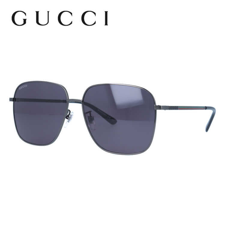 グッチ サングラス GUCCI GG0987SA 001 60サイズ スクエア 日本製 シェリーライン ブランド レディース メンズ メガネ アイウェア UVカット 紫外線カット UV対策 おしゃれ ギフト プレゼント 母の日 父の日 ラッピング無料