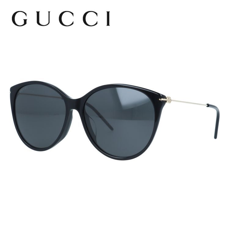 グッチ サングラス アジアンフィット GUCCI GG1268SA 001 58サイズ インターロッキングG ウェリントン型 ユニセックス メンズ レディース インターロッキング GG