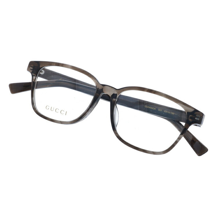 グッチ メガネフレーム 伊達メガネ アジアンフィット GUCCI GG0455OA 003 53サイズ ウェリントン ユニセックス メンズ レディース シェリーライン ウェブライン ラッピング無料