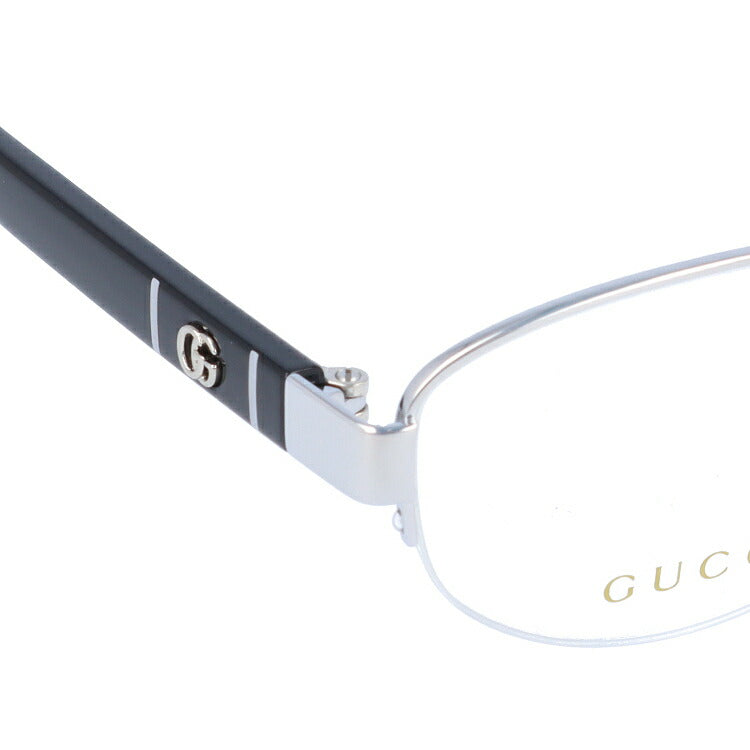 【訳あり】グッチ メガネフレーム 伊達メガネ アジアンフィット GUCCI GG0859OJ 001 53サイズ オーバル ユニセックス メンズ レディース ダブルG GGマーモント ハーフリム ナイロールフレーム