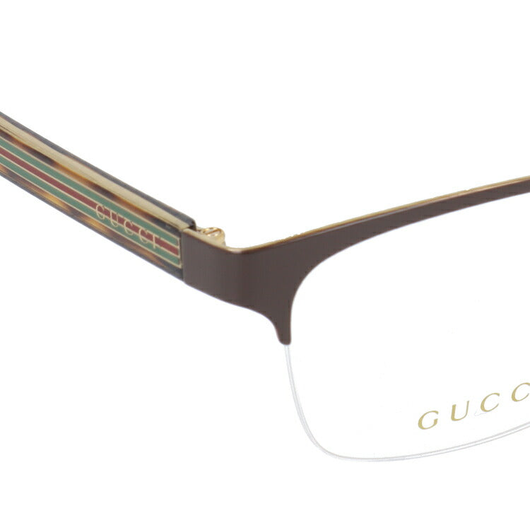 グッチ メガネフレーム 伊達メガネ アジアンフィット GUCCI GG0387OJ 002 55サイズ スクエア ユニセックス メンズ レディース ウェブストライプ ラッピング無料