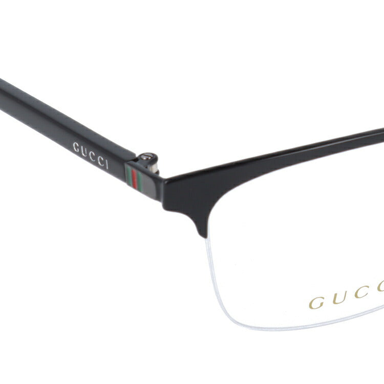 グッチ メガネフレーム 伊達メガネ アジアンフィット GUCCI GG0132OJ 001 56サイズ スクエア ユニセックス メンズ レディース ウェブストライプ ラッピング無料