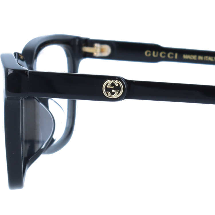 グッチ メガネフレーム 伊達メガネ アジアンフィット GUCCI GG0557OJ 001 53サイズ スクエア ユニセックス メンズ レディース イタリア製 インターロッキングG