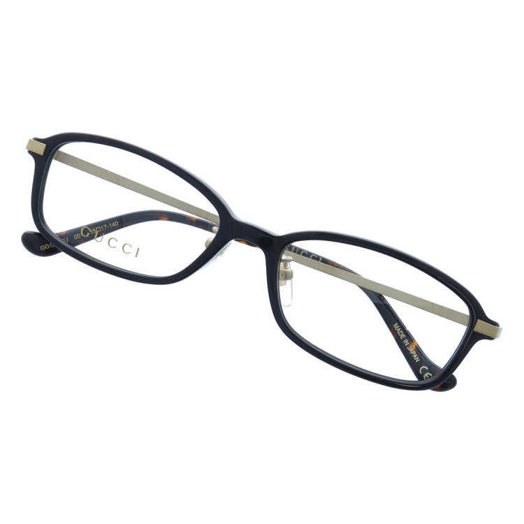 【訳あり】グッチ メガネフレーム 伊達メガネ GUCCI GG1057OJ 001 55サイズ スクエア ユニセックス メンズ レディース 日本製