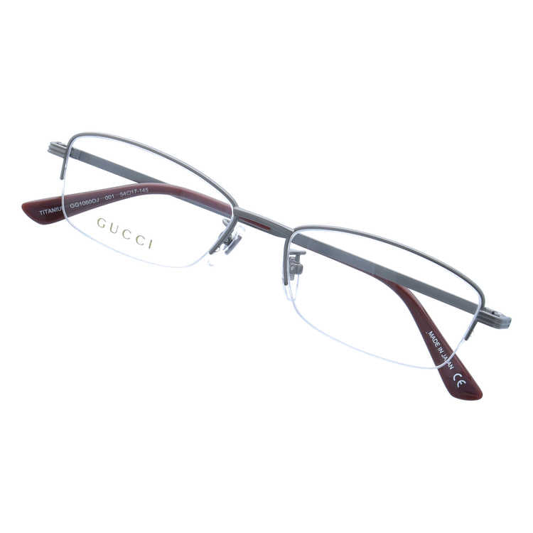 グッチ メガネフレーム 伊達メガネ GUCCI GG1060OJ 001 54サイズ スクエア ユニセックス メンズ レディース 日本製 シェリーライン