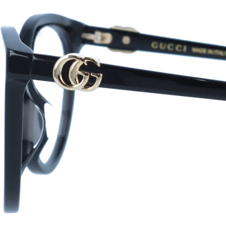 グッチ メガネフレーム 伊達メガネ アジアンフィット GUCCI GG1074OA 001 54サイズ バタフライ メンズ レディースキャッツアイ ダブルG GGマーモント イタリア製