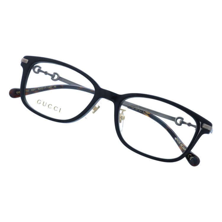 グッチ メガネフレーム 伊達メガネ GUCCI GG1129OJ 001 52サイズ レクタングル メンズ レディース ホースビット 日本製