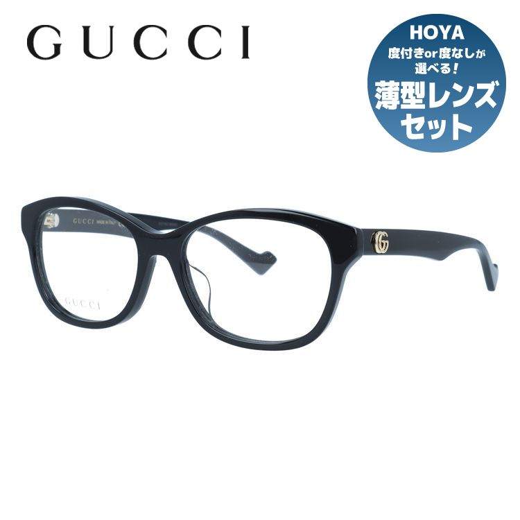 グッチ メガネフレーム GGマーモント 伊達メガネ アジアンフィット GUCCI GG0961OA 004 55サイズ ウェリントン型 ユニセックス メンズ レディース ダブルG