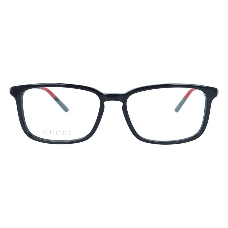 グッチ メガネフレーム シェリーライン （ウェブライン） 伊達メガネ アジアンフィット GUCCI GG1056OA 001 56サイズ スクエア型 ユニセックス メンズ レディース
