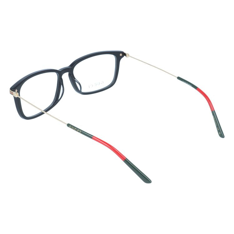 グッチ メガネフレーム シェリーライン （ウェブライン） 伊達メガネ アジアンフィット GUCCI GG1056OA 001 56サイズ スクエア型 ユニセックス メンズ レディース