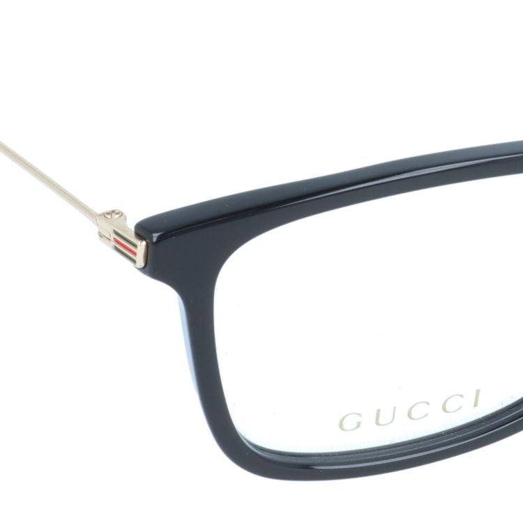 グッチ メガネフレーム シェリーライン （ウェブライン） 伊達メガネ アジアンフィット GUCCI GG1056OA 001 56サイズ スクエア型 ユニセックス メンズ レディース