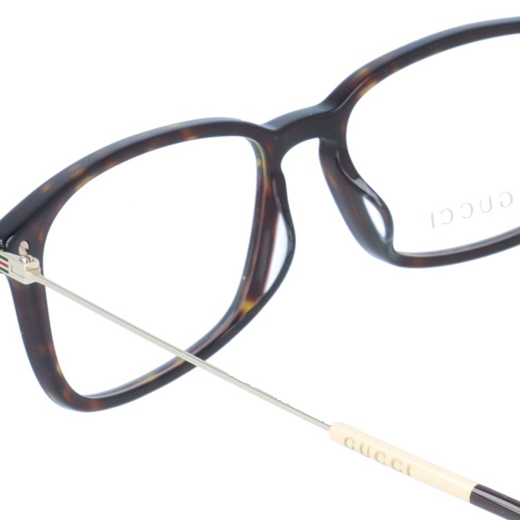 グッチ メガネフレーム シェリーライン （ウェブライン） 伊達メガネ アジアンフィット GUCCI GG1056OA 002 56サイズ スクエア型 ユニセックス メンズ レディース