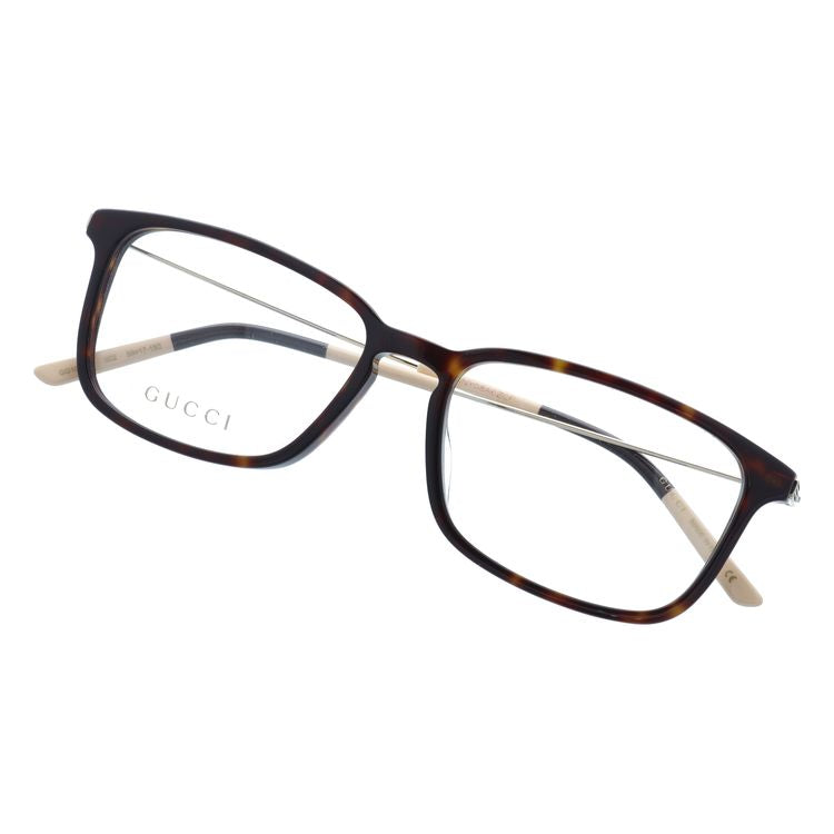 グッチ メガネフレーム シェリーライン （ウェブライン） 伊達メガネ アジアンフィット GUCCI GG1056OA 002 56サイズ スクエア型 ユニセックス メンズ レディース