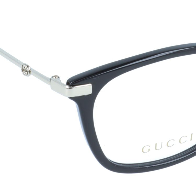 グッチ メガネフレーム インターロッキングG 伊達メガネ アジアンフィット GUCCI GG1061OA 001 54サイズ ウェリントン型 ユニセックス メンズ レディース ビー（蜂）