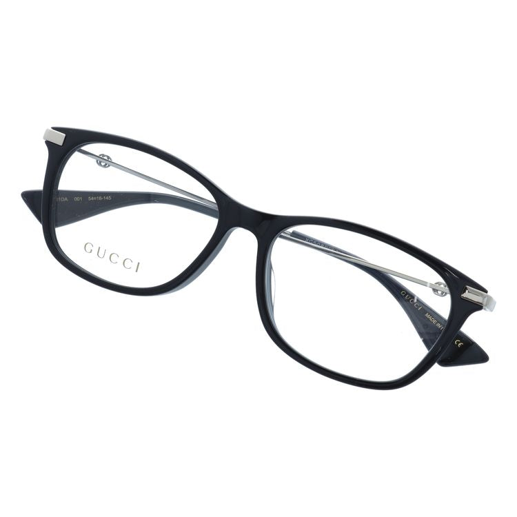 グッチ メガネフレーム インターロッキングG 伊達メガネ アジアンフィット GUCCI GG1061OA 001 54サイズ ウェリントン型 ユニセックス メンズ レディース ビー（蜂）