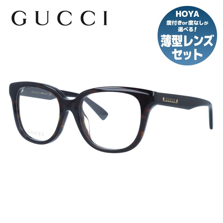 グッチ メガネフレーム 伊達メガネ アジアンフィット GUCCI GG1173OA 002 53サイズ ウェリントン型 ユニセックス メンズ レディース