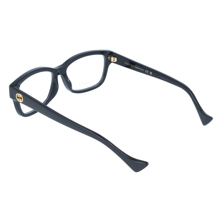 グッチ メガネフレーム インターロッキングG 伊達メガネ アジアンフィット GUCCI GG1259OA 001 55サイズ スクエア型 ユニセックス メンズ レディース