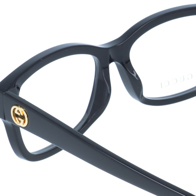 グッチ メガネフレーム インターロッキングG 伊達メガネ アジアンフィット GUCCI GG1259OA 001 55サイズ スクエア型 ユニセックス メンズ レディース