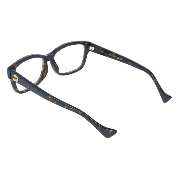 グッチ メガネフレーム インターロッキングG 伊達メガネ アジアンフィット GUCCI GG1259OA 002 55サイズ スクエア型 ユニセックス メンズ レディース