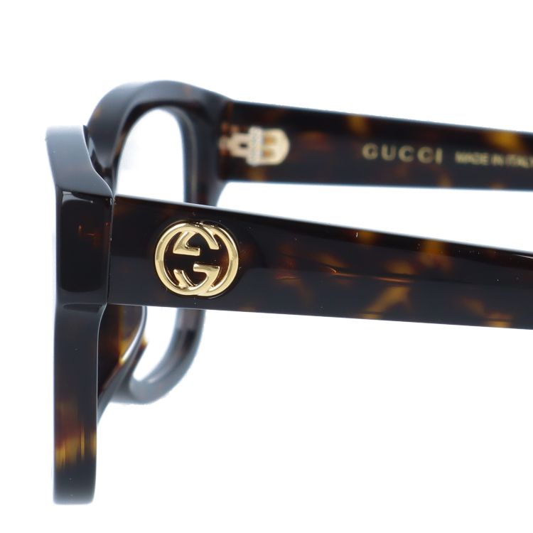 グッチ メガネフレーム インターロッキングG 伊達メガネ アジアンフィット GUCCI GG1259OA 002 55サイズ スクエア型 ユニセックス メンズ レディース