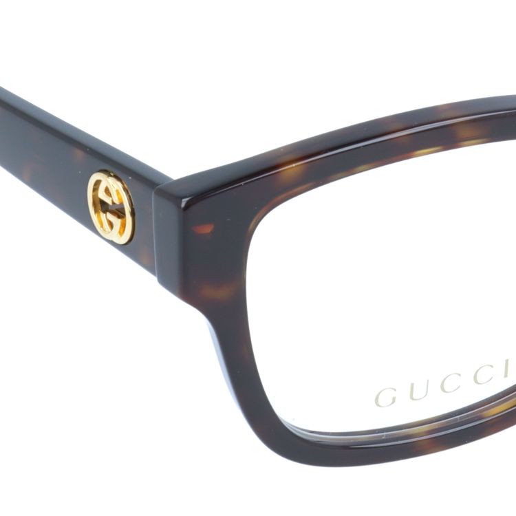 グッチ メガネフレーム インターロッキングG 伊達メガネ アジアンフィット GUCCI GG1259OA 002 55サイズ スクエア型 ユニセックス メンズ レディース