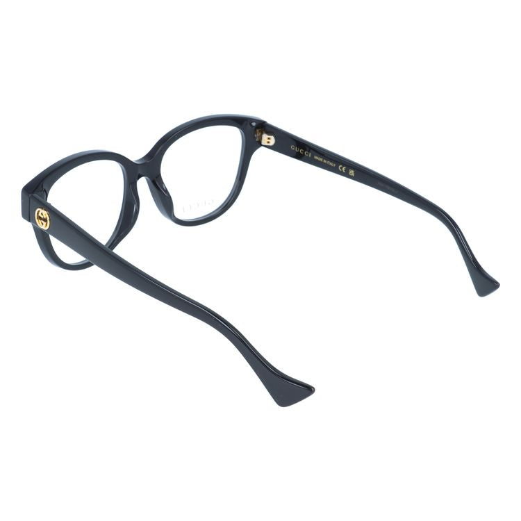 グッチ メガネフレーム インターロッキングG 伊達メガネ アジアンフィット GUCCI GG1260OA 001 52サイズ ボストン型 ユニセックス メンズ レディース