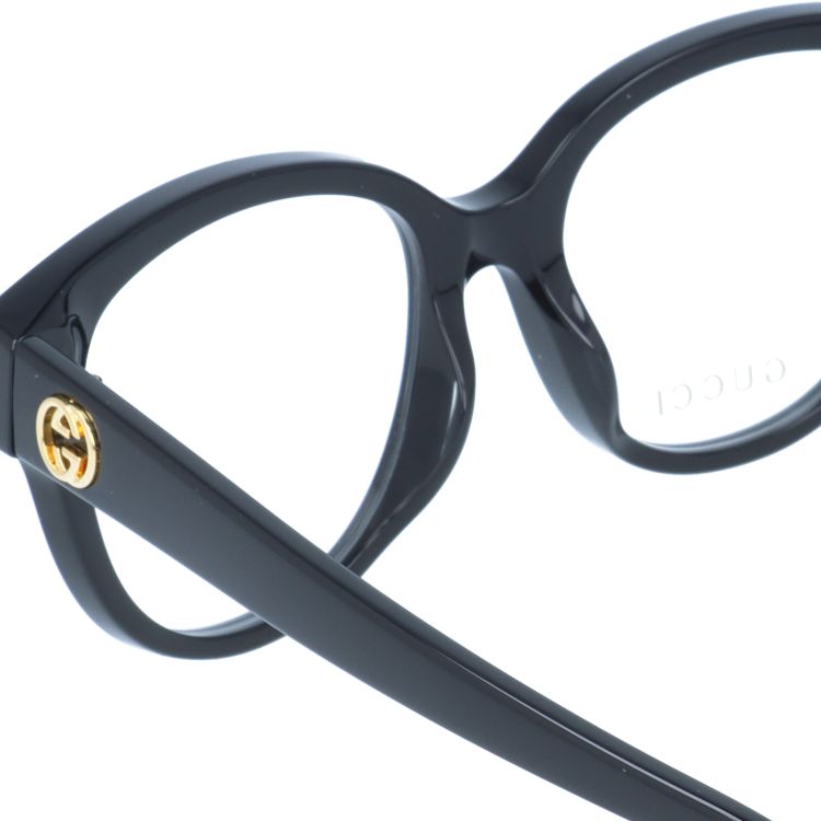 グッチ メガネフレーム インターロッキングG 伊達メガネ アジアンフィット GUCCI GG1260OA 001 52サイズ ボストン型 ユニセックス メンズ レディース