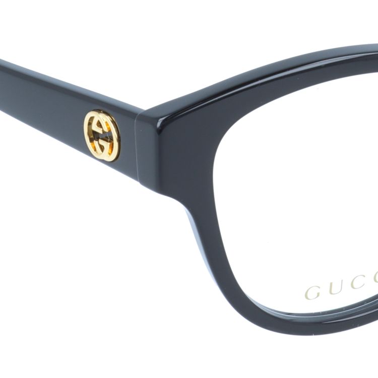 グッチ メガネフレーム インターロッキングG 伊達メガネ アジアンフィット GUCCI GG1260OA 001 52サイズ ボストン型 ユニセックス メンズ レディース