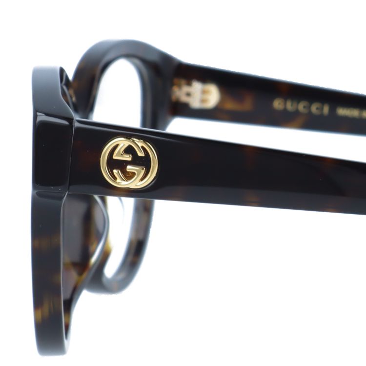 グッチ メガネフレーム インターロッキングG 伊達メガネ アジアンフィット GUCCI GG1260OA 002 52サイズ ボストン型 ユニセックス メンズ レディース