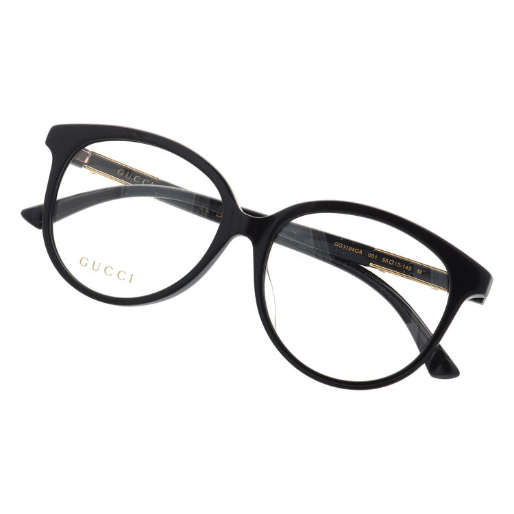 グッチ メガネフレーム 伊達メガネ アジアンフィット GUCCI GG1194OA 001 55サイズ ボストン型 ユニセックス メンズ レディース