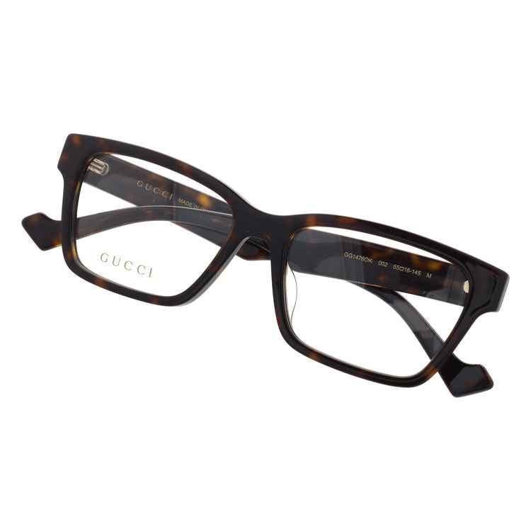 グッチ メガネフレーム 伊達メガネ アジアンフィット GUCCI GG1476OK 002 55サイズ スクエア型 ユニセックス メンズ レディース