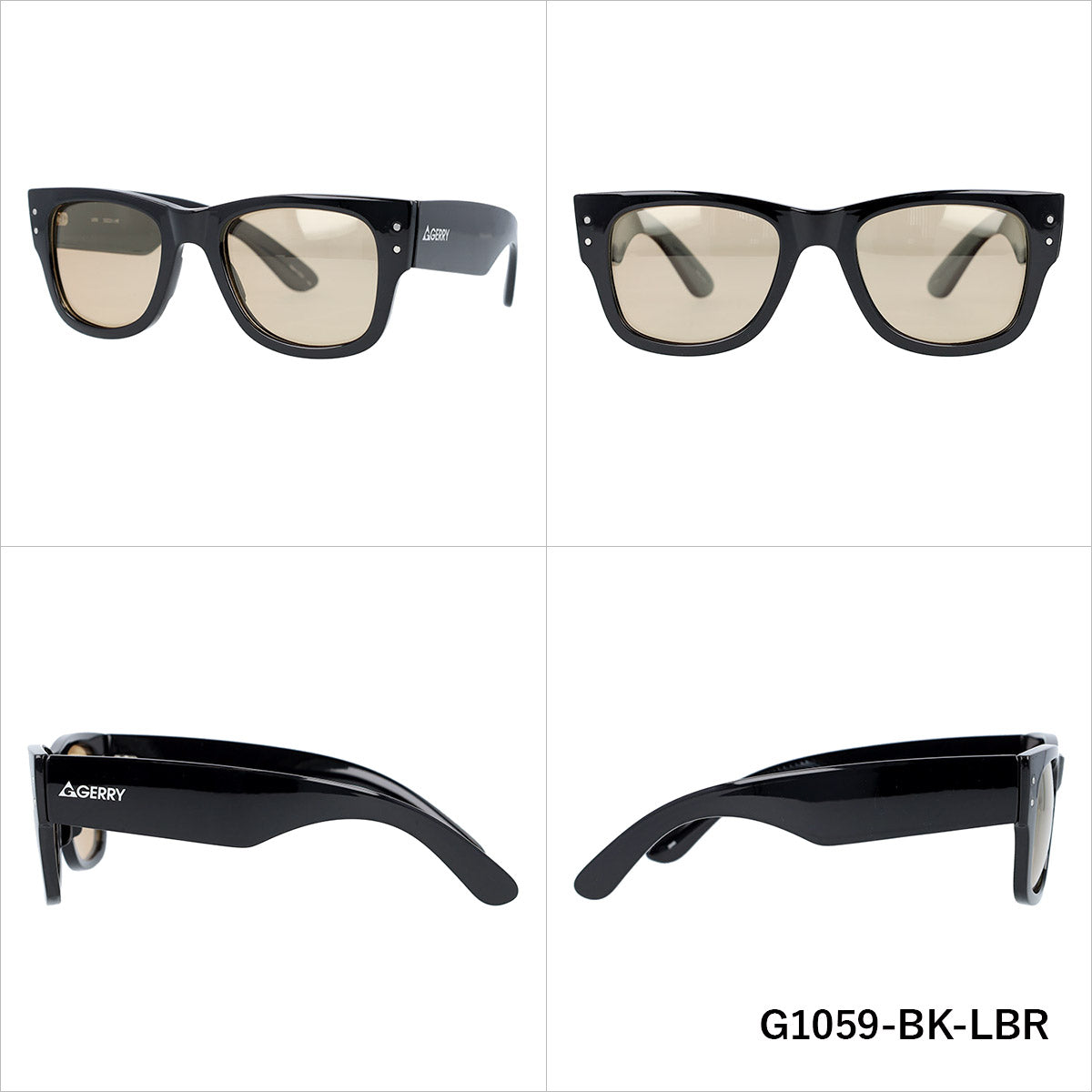 ジェリー 偏光サングラス アジアンフィット GERRY G1059 51サイズ 全4カラー ウェリントン型 ポラライズド 乱反射をカットしてクリアな視界へ ユニセックス メンズ レディース