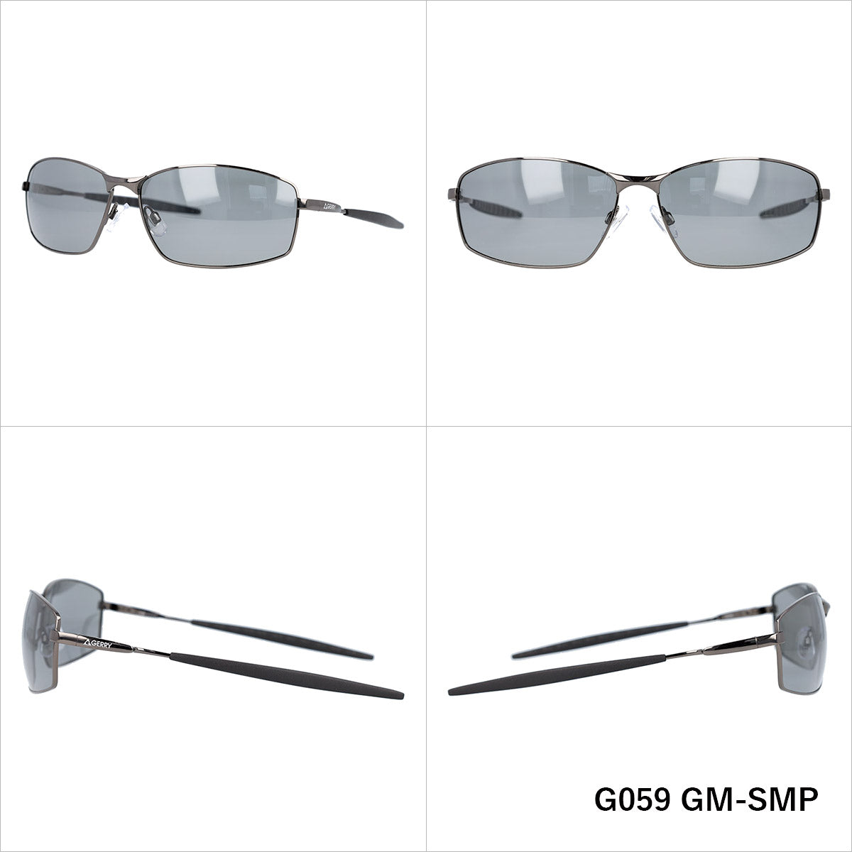 ジェリー 偏光サングラス GERRY G059 65サイズ 全4カラー スクエア型 ポラライズド 乱反射をカットしてクリアな視界へ ユニセックス メンズ レディース