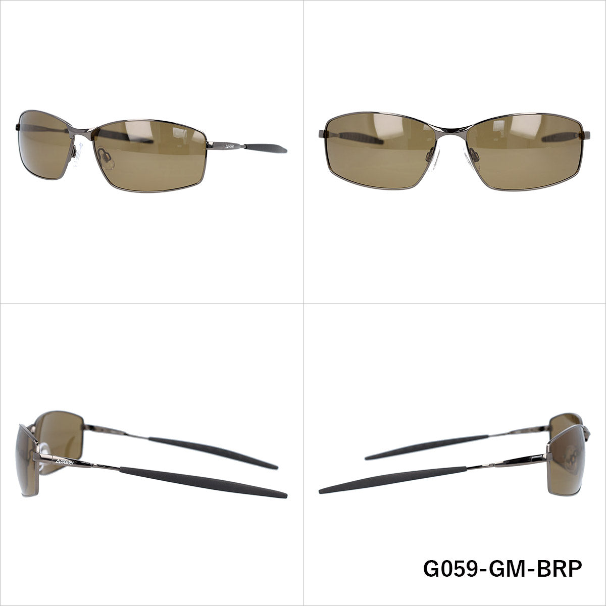 ジェリー 偏光サングラス GERRY G059 65サイズ 全4カラー スクエア型 ポラライズド 乱反射をカットしてクリアな視界へ ユニセックス メンズ レディース