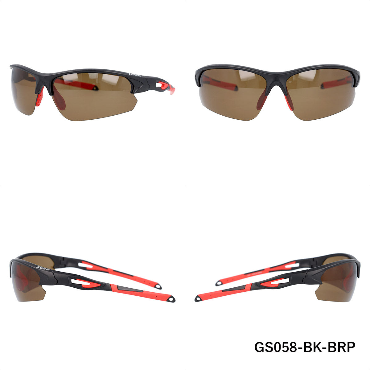 ジェリー 偏光サングラス ミラーレンズ アジアンフィット（フレキシブルノーズパッド） GERRY G058 74サイズ 全4カラー スポーツ型 ポラライズド 乱反射をカットしてクリアな視界へ ユニセックス メンズ レディース
