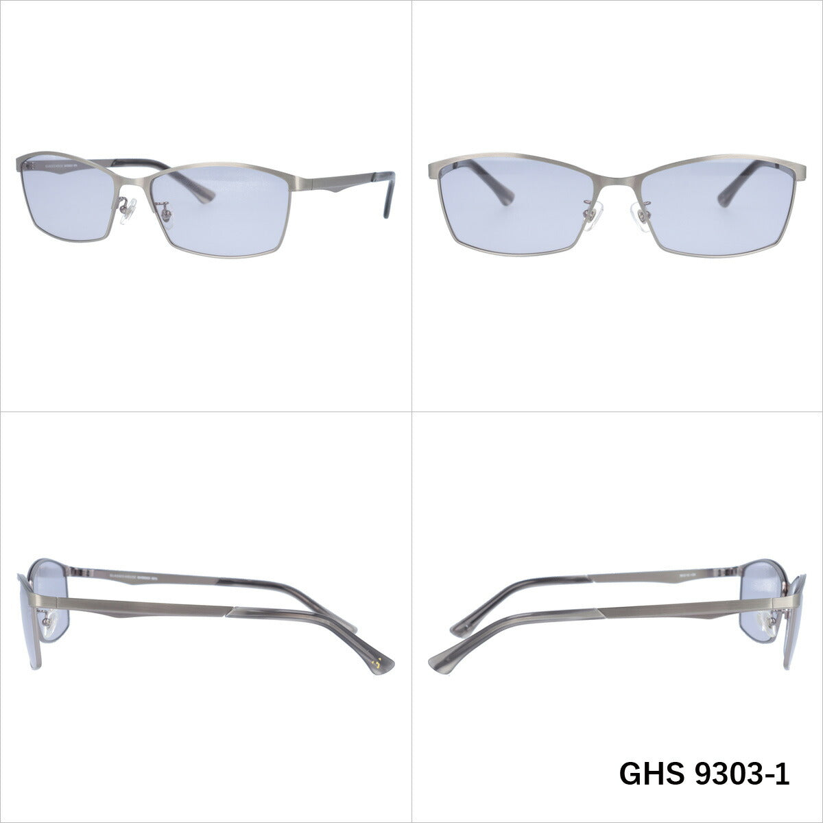 おしゃれ サングラス GLASSES HOUSE グラスハウス GHS 9303 全3色 58サイズ アジアンフィット スクエア型 メンズ レディース UVカット 紫外線 対策 ブランド 眼鏡 メガネ アイウェア 人気 おすすめ ラッピング無料