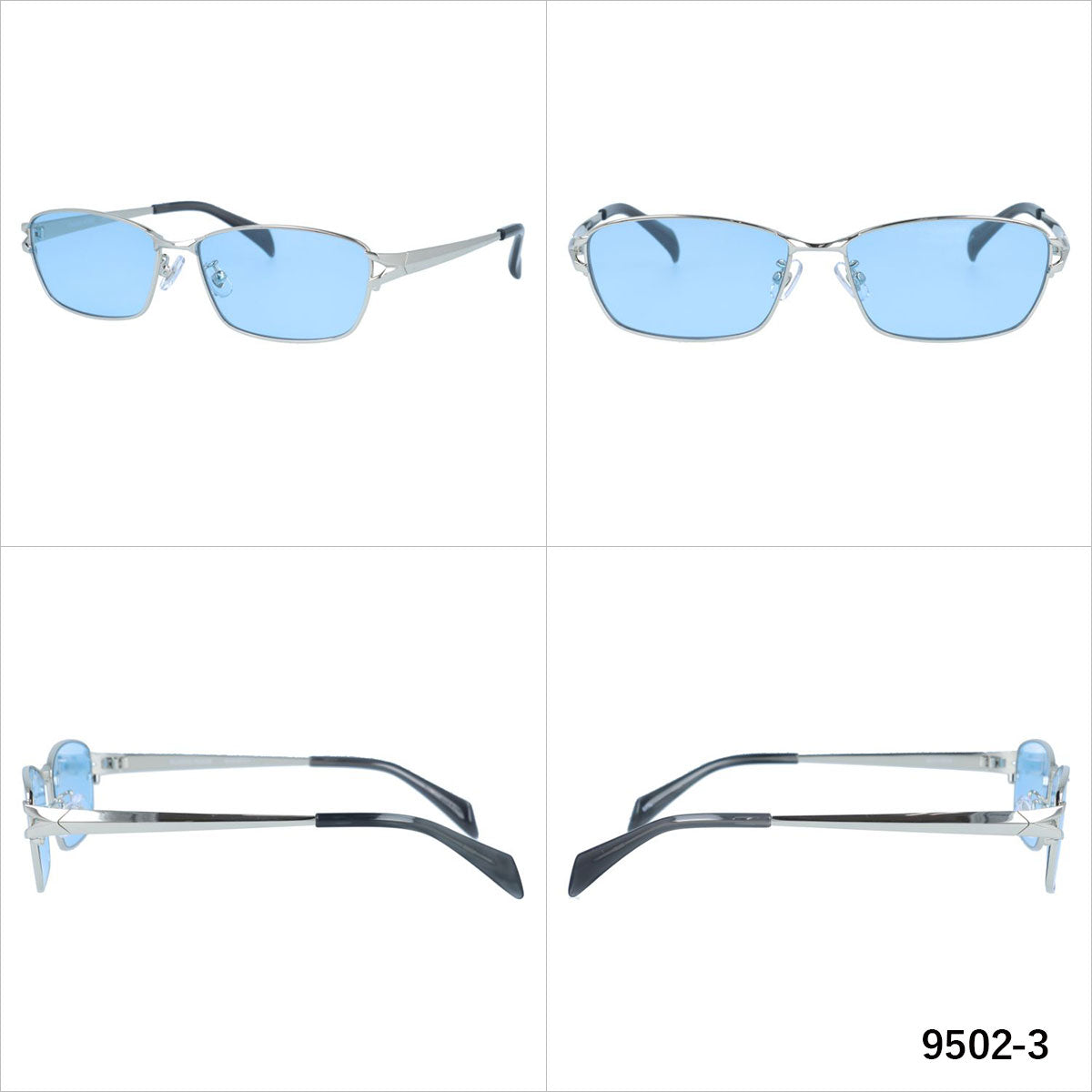グラスハウス サングラス アジアンフィット（フルフィット） 調整可能ノーズパッド（クリングス） GLASSES HOUSE GHS 9502 58サイズ スクエア型 ユニセックス メンズ レディース