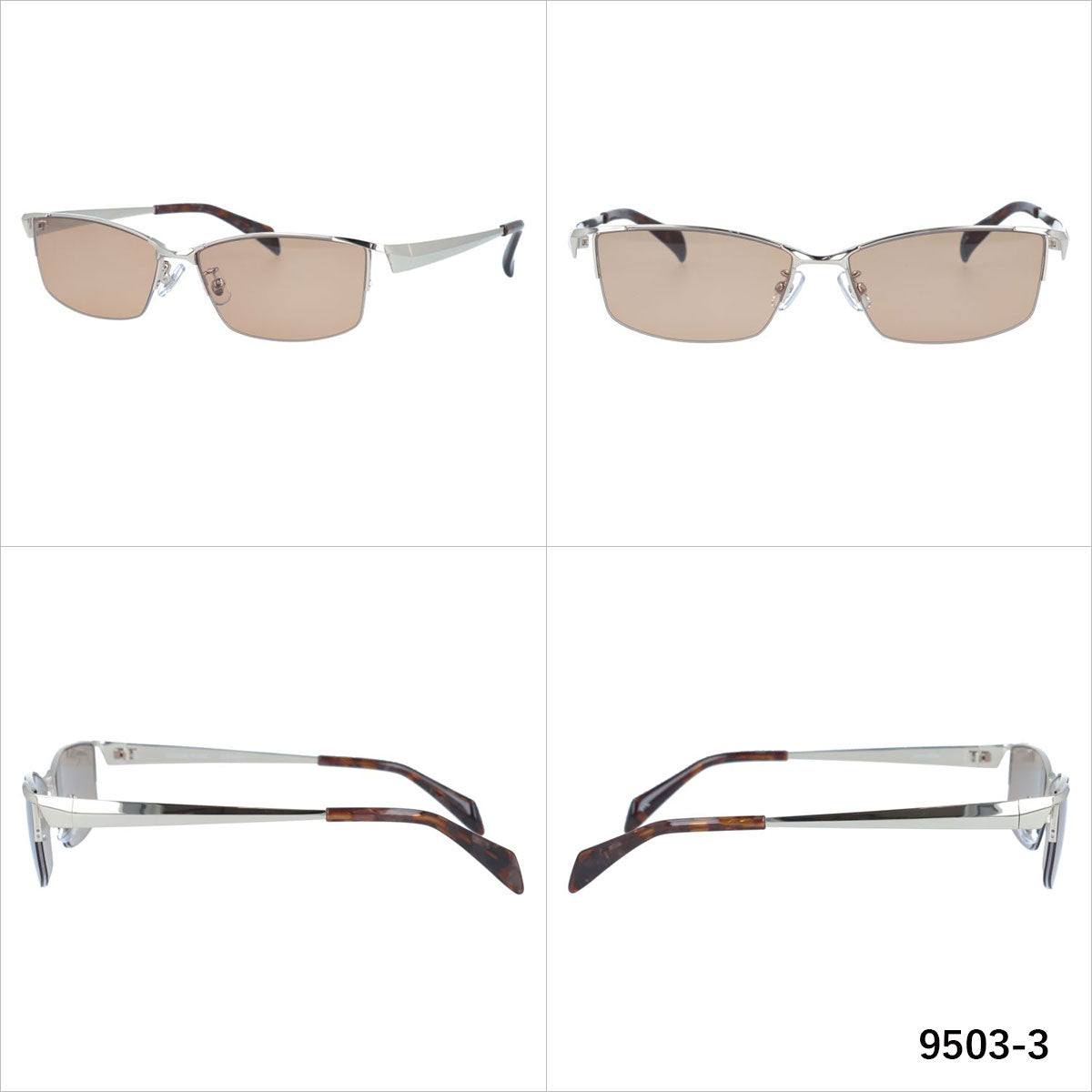 グラスハウス サングラス アジアンフィット（フルフィット） 調整可能ノーズパッド（クリングス） GLASSES HOUSE GHS 9503 56サイズ スクエア型 ユニセックス メンズ レディース