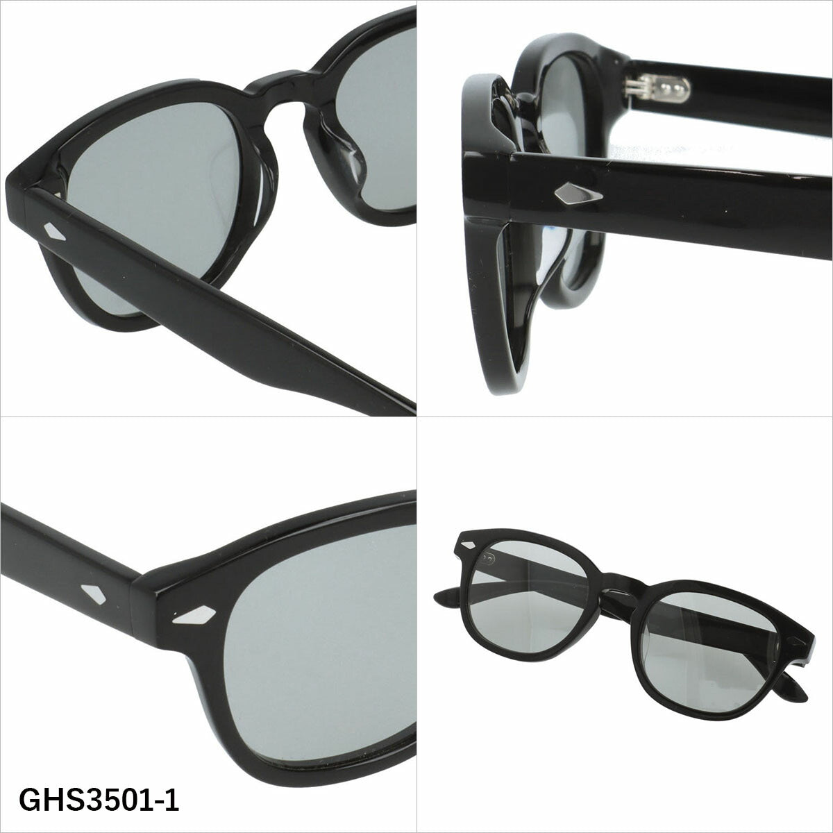 グラスハウス サングラス 偏光サングラス アジアンフィット GLASSES HOUSE GHS3501 51サイズ 全4カラー ウェリントン型 ポラライズド ユニセックス メンズ レディース