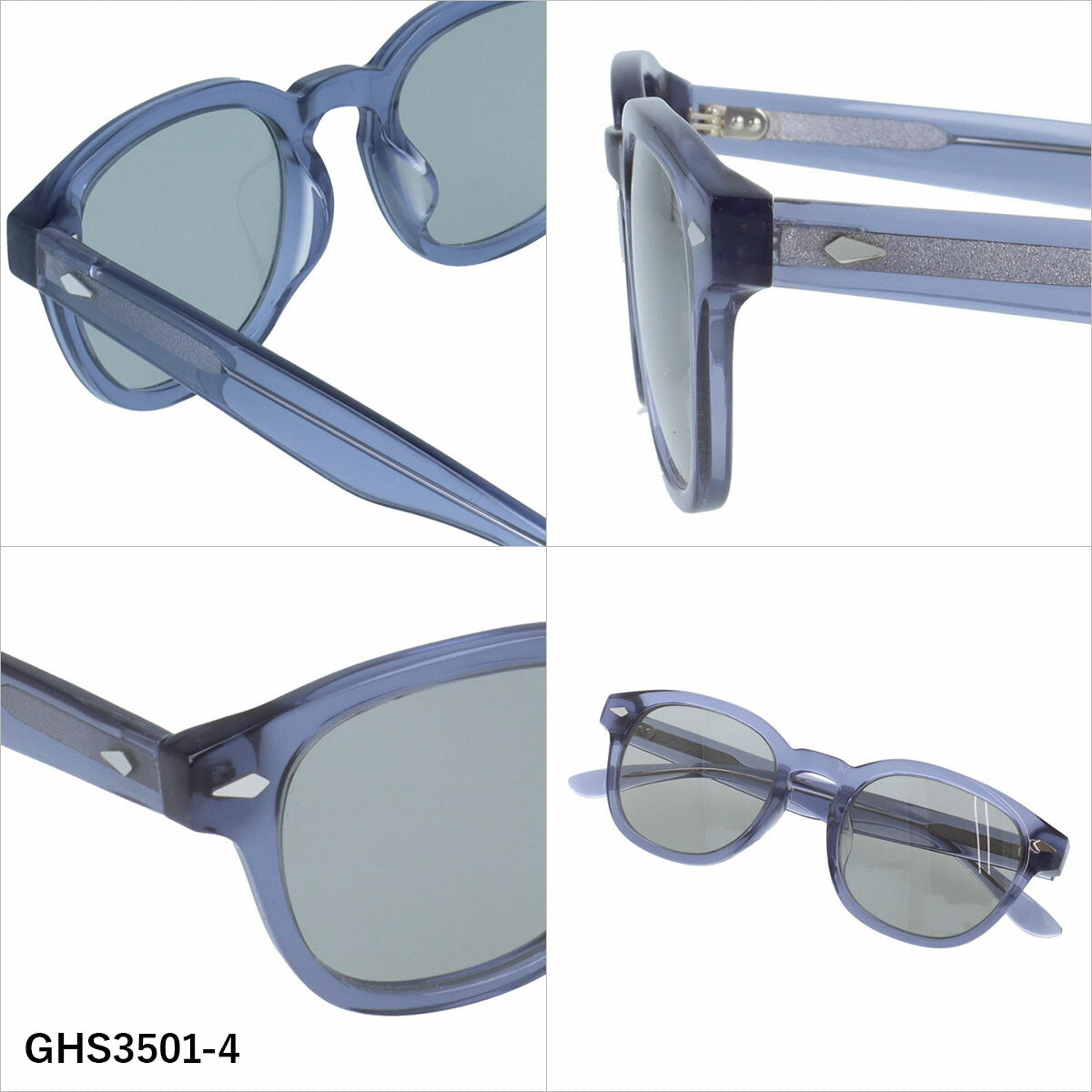 グラスハウス サングラス 偏光サングラス アジアンフィット GLASSES HOUSE GHS3501 51サイズ 全4カラー ウェリントン型 ポラライズド ユニセックス メンズ レディース
