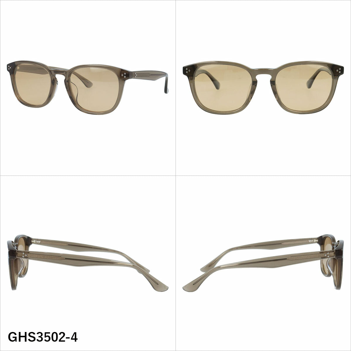 グラスハウス サングラス 偏光サングラス アジアンフィット GLASSES HOUSE GHS3502 53サイズ 全4カラー ウェリントン型 ポラライズド ユニセックス メンズ レディース
