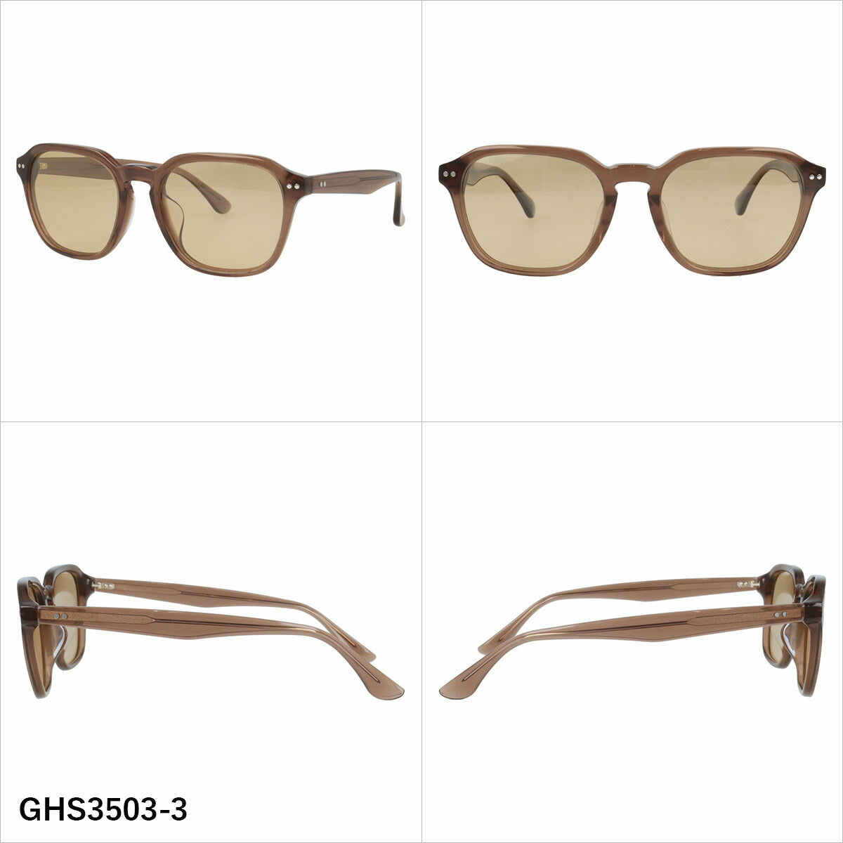 グラスハウス サングラス 偏光サングラス アジアンフィット GLASSES HOUSE GHS3503 54サイズ 全4カラー ウェリントン型 ポラライズド ユニセックス メンズ レディース