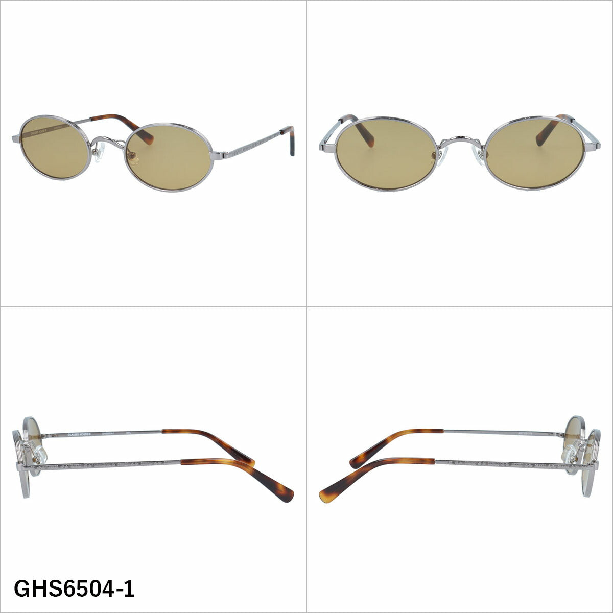 グラスハウス サングラス アジアンフィット（フルフィット） 調整可能ノーズパッド（クリングス） GLASSES HOUSE GHS6504 49サイズ 全3カラー オーバル型 ユニセックス メンズ レディース