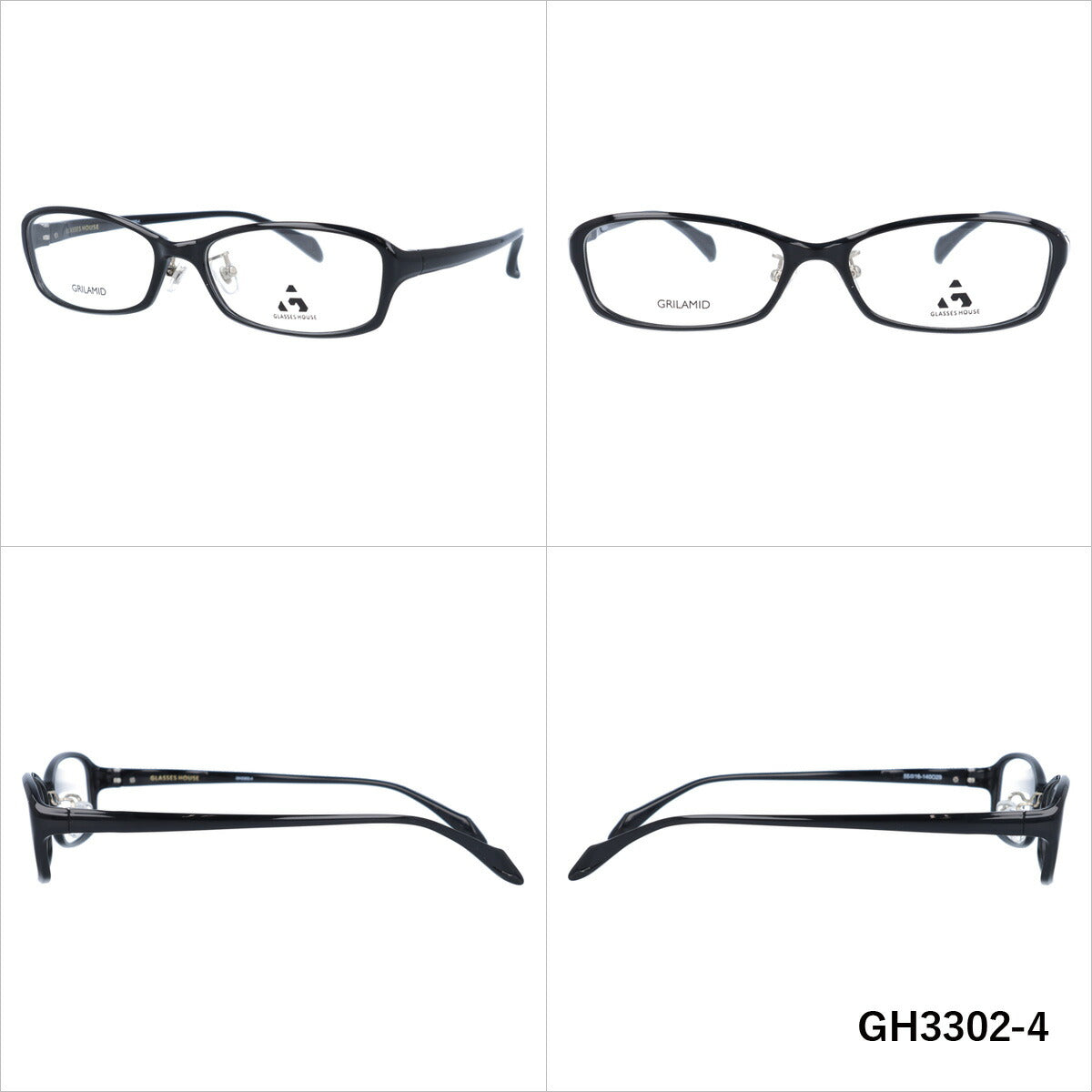 メガネ 眼鏡 度付き 度なし おしゃれ GLASSES HOUSE グラスハウス GH 3302 全4色 55サイズ オーバル型 メンズ レディース UVカット 紫外線 ブランド サングラス 伊達 ダテ｜老眼鏡・PCレンズ・カラーレンズ・遠近両用対応可能 ラッピング無料